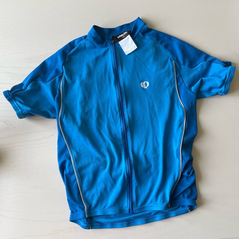 Pearl Izumi Blue biker jersey size LARGE